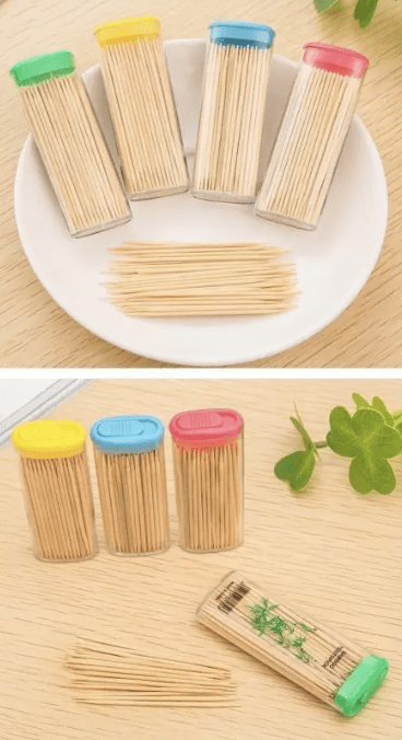 Nature Bamboo Toothpick - Double side (pack of 6) - Image 2